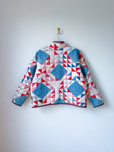 Load image into Gallery viewer, One-of-a-Kind: Ocean Waves Flora Jacket (M)