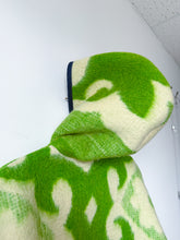Load image into Gallery viewer, One-of-a-Kind: Spring Green Floral Ukrainian Blanket Hooded Flora Jacket (M)