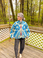 Load image into Gallery viewer, One-of-a-Kind: Folk Floral Ukrainian Blanket Flora Jacket (M)