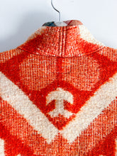 Load image into Gallery viewer, One-of-a-Kind: Orange Floral Wool Blanket Flora Jacket (M)