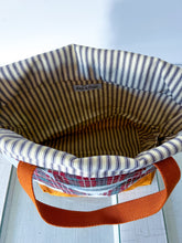 Load image into Gallery viewer, One-of-a-Kind: Star Block Project Bag (with detachable strap)