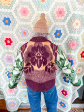 Load image into Gallery viewer, One-of-a-Kind: Colorblock Floral Blanket Field Jacket (M)