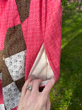 Load image into Gallery viewer, One-of-a-Kind: 1800s Nine Patch Turnaround Dress (M)