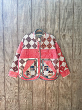 Load image into Gallery viewer, One-of-a-Kind: Diamonds in a Square Flora Jacket (L)