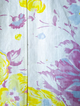 Load image into Gallery viewer, One-of-a-Kind: Vintage Sunfaded Floral Tablecloth Turnaround Tank (S)