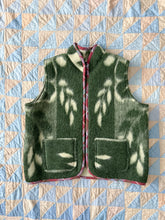 Load image into Gallery viewer, One-of-a-Kind: Deep Forest Floral Ukrainian Blanket Vest (L/XL)