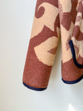 Load image into Gallery viewer, One-of-a-Kind: Brown and Tan Floral Vintage Ukrainian Blanket Flora Jacket (M)