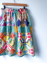 Load image into Gallery viewer, One-of-a-Kind: ‘Alice’s Favorite’ variation Quilt Top Skirt (flexible sizing)