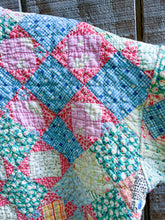 Load image into Gallery viewer, One-of-a-Kind: Economy Nine Patch Flora Jacket (S)