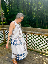 Load image into Gallery viewer, One-of-a-Kind: Chimney Sweep Quilt Top Turnaround Tank (M/L)