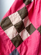 Load image into Gallery viewer, One-of-a-Kind: 1800s Nine Patch Turnaround Dress (M)