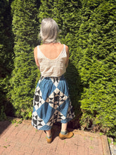 Load image into Gallery viewer, One-of-a-Kind: Aunt Eliza’s Star Quilt Top Skirt (S)