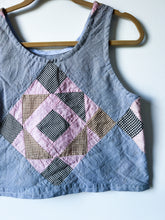 Load image into Gallery viewer, One-of-a-Kind: Gem Block Quilt Top Turnaround Tank (S)