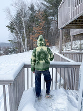 Load image into Gallery viewer, One-of-a-Kind: Deep Forest Floral Ukrainian Blanket Hooded Flora Jacket (M)