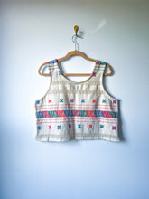 Load image into Gallery viewer, One-of-a-Kind: Vintage Huipil Turnaround Tank (M)