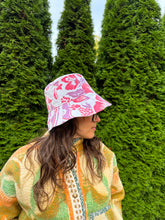 Load image into Gallery viewer, One-of-a-Kind: Vintage Floral Tablecloth Bucket Hat (Adult S/M)