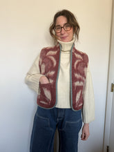 Load image into Gallery viewer, One-of-a-Kind: Burgundy Ukrainian Blanket Vest (S) #1