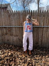 Load image into Gallery viewer, One-of-a-Kind: Old Maid's Puzzle QUILT TOP Turnaround Tank (S)