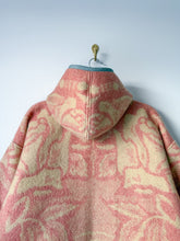 Load image into Gallery viewer, One-of-a-Kind: Golden Dawn Wool Blanket Hooded Flora Jacket (M)
