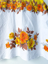 Load image into Gallery viewer, One-of-a-Kind: Vintage Autumn Rose Tablecloth Shaftsbury Shirt (L)