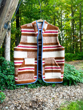 Load image into Gallery viewer, One-of-a-Kind: Ukrainian Wool Blanket Vest (L/XL)