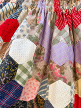 Load image into Gallery viewer, One-of-a-Kind: Hexie Quilt Top Skirt (S)