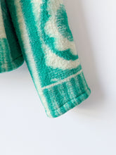 Load image into Gallery viewer, One-of-a-Kind: Green Floral Blanket Field Jacket (S)