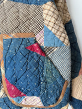 Load image into Gallery viewer, One-of-a-Kind: Indigo Rocky Road to Kansas Flora Jacket (S)
