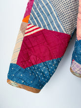 Load image into Gallery viewer, One-of-a-Kind: Indigo Rocky Road to Kansas Flora Jacket (S)