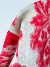 Load image into Gallery viewer, One-of-a-Kind: Red Floral Ukrainian Blanket Flora Jacket (M)