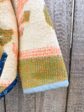 Load image into Gallery viewer, One-of-a-Kind: Orange and Green Floral Ukrainian Blanket Hooded Flora Jacket (L)
