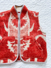 Load image into Gallery viewer, One-of-a-Kind: Holland Tulip Wool Blanket Vest #2