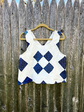 Load image into Gallery viewer, One-of-a-Kind: Indigo Nine Patch Turnaround Tank (M)
