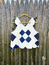 Load image into Gallery viewer, One-of-a-Kind: Indigo Nine Patch Turnaround Tank (M)