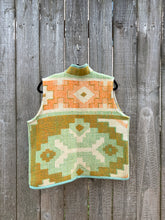 Load image into Gallery viewer, One-of-a-Kind: Geometric Vintage Blanket Vest (M)