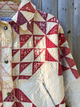 Load image into Gallery viewer, One-of-a-Kind: Ocean Waves Cropped Chore Coat (XS)