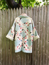 Load image into Gallery viewer, One-of-a-Kind: Ocean Waves Cocoon Coat