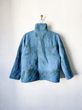 Load image into Gallery viewer, One-of-a-Kind: Indigo Overdyed Feathered Star Chore Coat