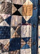 Load image into Gallery viewer, One-of-a-Kind: Aunt Eliza's Star/Broken Dishes Vest (S)
