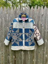 Load image into Gallery viewer, One-of-a-Kind: Stars and Squares Chore Coat