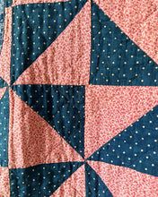 Load image into Gallery viewer, One-of-a-Kind: Indigo Pinwheel Side Tie Vest