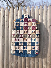 Load image into Gallery viewer, One-of-a-Kind: Aunt Eliza's Star/Broken Dishes Vest (S)