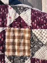 Load image into Gallery viewer, One-of-a-Kind: Aunt Eliza's Star/Broken Dishes Vest (S)