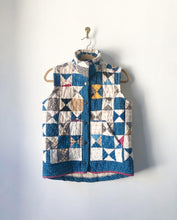 Load image into Gallery viewer, One-of-a-Kind: Aunt Eliza's Star/Broken Dishes Vest (S)