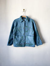 Load image into Gallery viewer, One-of-a-Kind: Indigo Overdyed Feathered Star Chore Coat