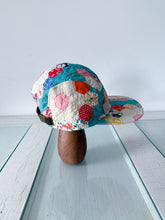 Load image into Gallery viewer, One-of-a-Kind: Grandmother&#39;s Flower Garden 5 Panel Hat

