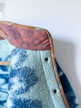 Load image into Gallery viewer, One-of-a-Kind: Ukrainian Sapphire Blanket Flora Jacket (M)
