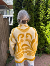 Load image into Gallery viewer, One-of-a-Kind: Golden Pineapple Ukrainian Blanket Flora Jacket (L)

