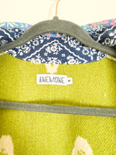 Load image into Gallery viewer, One-of-a-Kind: Green Ukrainian Blanket Flora Jacket (S)
