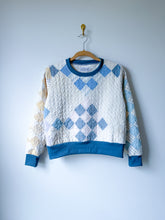Load image into Gallery viewer, One-of-a-Kind: 16 Patch Quilt Pullover (M)
